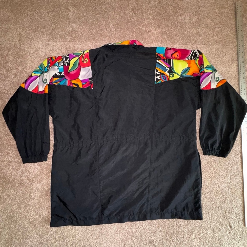 Gilda Marx Vintage 80's or 90's Black & Vibrant Multicolor Size Medium - Picture 8 of 12
